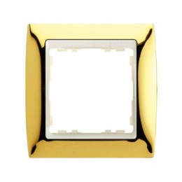 82714-66 Рамка декоративная, 1 пост, Simon 82, золото-слоновая кость