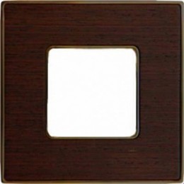 FD01311WOB Рамка Vintage Wood Венге / Золото 1-постовая Fede