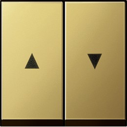 0294604 Двойная клавиша для жалюзи со стрелками Латунь Gira