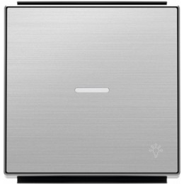 8504.4 AI Клавиша для 1-клав/ выключателей /переключ /кнопок сим "СВЕТ" линзой Нержавеющая сталь , ABB