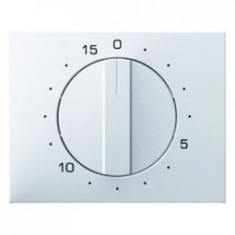 16347109 Центральная панель с регулировкой для механических таймеров цвет: полярная белизна, с блеском K.1 Berker