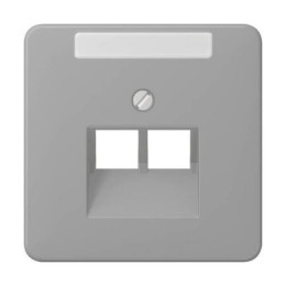 CD569-2NAUAGR CD 500/CD plus Серый Накладка 2-ой наклонной ТЛФ/комп розетки с полем для надписи Jung