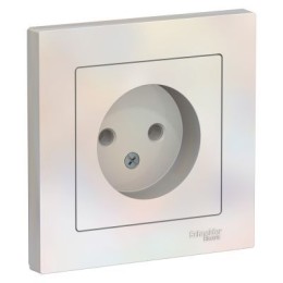 ATN000440 Atlasdesign Розетка без заземления, 16А, в сборе, Жемчуг Schneider Electric