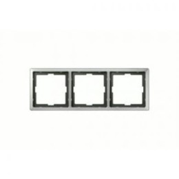 MTN481346 Рамка Artec Сталь 3-постовая Merten