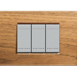 LNA4802LNC Рамка LivingLight Квадрат Европейский орех 2-модульная Bticino