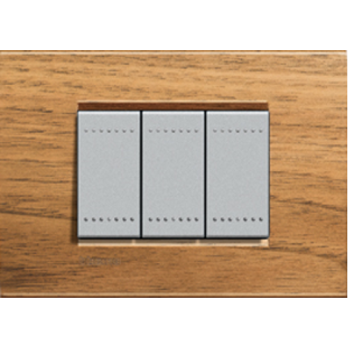 LNA4802LNC Рамка LivingLight Квадрат Европейский орех 2-модульная Bticino