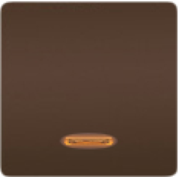 FD04312MK Клавиша широкая с подсветкой, цвет moka FEDE