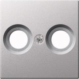 MTN4122-0460 Центр. плата антен розетки 2 отверстия Merten