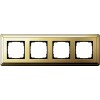 0214631 Рамка Classix Латунь 4-постовая Gira