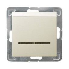 Ospel Impresja Бежевый Выключатель карточный с подсветкой, без рамки LP-15YS/m/27 Ospel Impresja Бежевый Выключатель карточный с подсветкой, без рамки LP-15YS/m/27