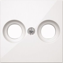 MTN4122-0319 Центр. плата антен розетки 2 отверстия Merten