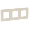 NU280624 Рамка Unica Studio Color Шампань / белый 3-постовая Schneider Electric