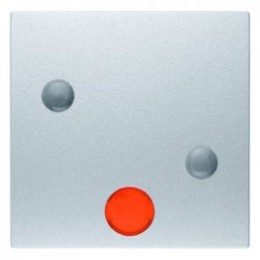 15721404 Прикручивающаяся клавиша в комплекте с 5 линзами цвет: алюминий, матовый B.1/B.7 Glas Berker