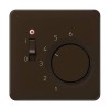 CDTR231PLBR CD 500/CD plus Коричневый Накладка термостата комнатного с выкл.(мех TR231U,TR241U)  Jung
