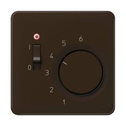 CDTR231PLBR CD 500/CD plus Коричневый Накладка термостата комнатного с выкл.(мех TR231U,TR241U)  Jung