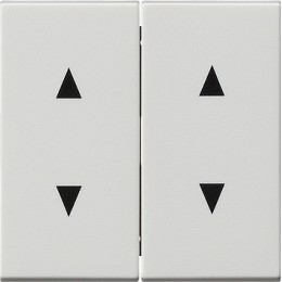 115027 Двойная клавиша для жалюзи со стрелками белый матовый Белый Gira