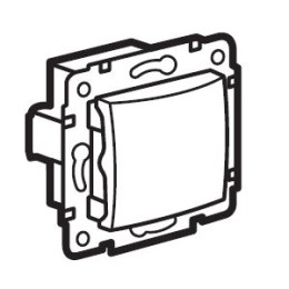 774345 Valena Выключатель 2-клавишный с индикац на 1-й клавише с нейтралью Legrand