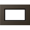 1001127 Рамка Esprit Коричневый / Алюминий 1,5-постовая Gira