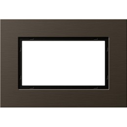 1001127 Рамка Esprit Коричневый / Алюминий 1,5-постовая Gira