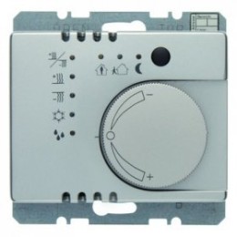 75441143 Регулятор температуры с кнопочным интерфейсом цвет: стальной, лак Arsys Berker