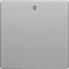 16226084 Клавиша с надписью «0», Q.1/Q.3, цвет: алюминиевый, с эффектом бархата Berker