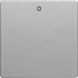 16226084 Клавиша с надписью «0», Q.1/Q.3, цвет: алюминиевый, с эффектом бархата Berker