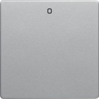 16226084 Клавиша с надписью «0», Q.1/Q.3, цвет: алюминиевый, с эффектом бархата Berker
