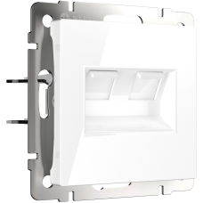 W1181101 Розетка двойная Ethernet RJ-45 (белая) Antik Werkel a051115 W1181101 Розетка двойная Ethernet RJ-45 (белая) Antik Werkel a051115