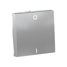 NU326230 Выключатель двухполюс, 1-клавиш, сх. 2 16 AX, 250 В, 2 мод Алюминий Schneider Electric