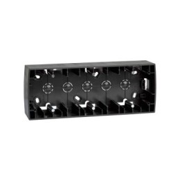 82771-38 Монтажная коробка для накладного монтажа, 3 поста, 229х89х43мм, S82, S82N, графит Simon