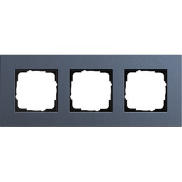 0213227 Рамка Esprit Linoleum-Multiplex Синий 3-постовая Gira