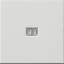029827 Клавиша с большим конрольным окошком белый матовый Белый Gira
