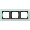 021385 Рамка Event Салатовый / Черный 3-постовая Gira