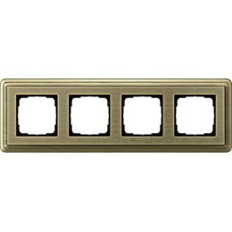 0214661 Рамка Classix Art Бронза 4-постовая Gira