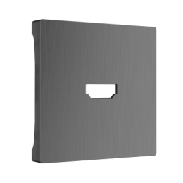 WL04-HDMI-CP Накладка для розетки HDMI (графит рифленый) Antik Werkel a046598