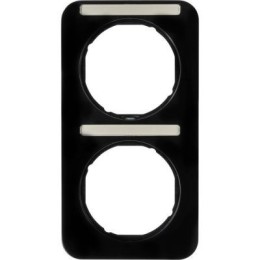 10122125 Рамка с полем для надписей R.1 Черный 2-постовая Berker