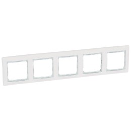 774465 Рамка Valena Белый кристалл 5-постовая Legrand