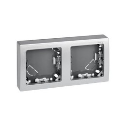 73620-63 Рамка горизонтальная, 2 поста, 75*146мм, Simon 73 Loft, алюминий