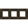 FD01413AS Рамка Granada Antique Silver 3-постовая Fede