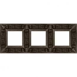 FD01413AS Рамка Granada Antique Silver 3-постовая Fede