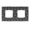 FD01442DNCB Рамка Belle Epoque Tapestry Decornoir / Bright chrome 2-постовая гор/верт. Fede