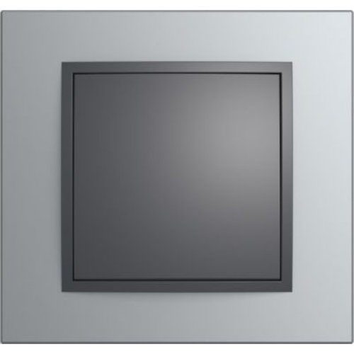 10116904 Рамка B.7 Алюминий, антрацит 1-постовая Berker