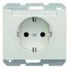 47397009 Штепсельная розетка SCHUKO с полем для надписей цвет: полярная белизна, с блеском K.1 Berker