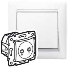 774433 Valena Розетка TV-FM оконечная 862 МГц 10дБ Legrand