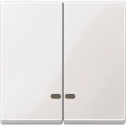 MTN3420-0319 Две клавиши с окош.для свет.инд.белый Merten