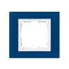 82617-64 Рамка декоративная, 1 пост, Simon 82 Nature, Стекло, синий-белый