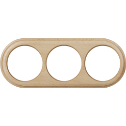 W0035224 Рамка на 3 поста (светлый бук) Legend Werkel a050994 a050994