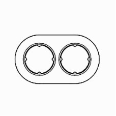 33802822 Рамка DO Walnut 2-постовая Fontini 33802822 Рамка DO Walnut 2-постовая Fontini