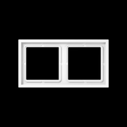 LSZ982BFWW Рамка LS ZERO Белый 2-постовая Jung