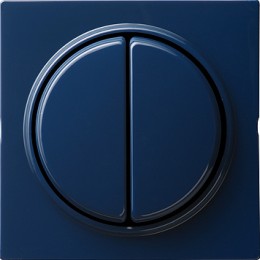 012546 Двухклавишный выключатель с самовозвратом 10А/250В в сборе Синий Gira S-color